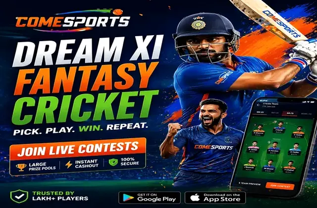 Cometowinlink (come to win) fantasy cricket & matchday visual 1